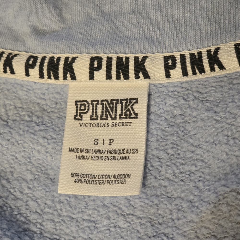 Victoria's Secret Pink Light Blue Pullover - Picture 2 of 8